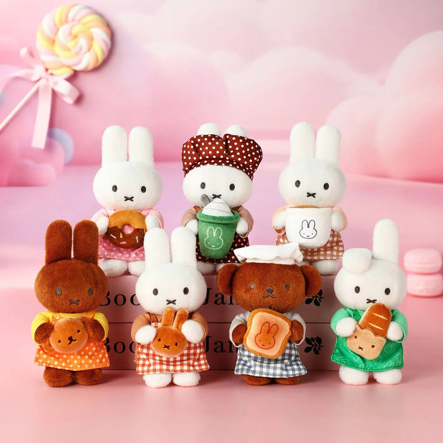 Miffy Bakery Series Dollhouse Plush KeyChain - Blind Box