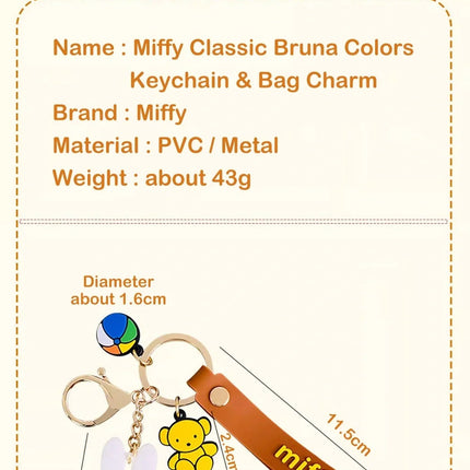 Miffy Standing Key Chain - Classic (Can also be Bag and Desktop figures)