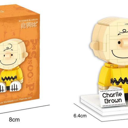 Snoopy Building Blocks | Peanuts Charlie Brown Mini Brick Figures | Pilot Detective Pajama Snoopy Toy | Cute DIY 3D Puzzle Gift