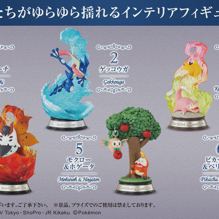 Re-Ment Pokemon Swing Vignette Collection 3 (Full Set of 6 Figures) | Rement Miniatures Dollhouse