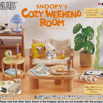 Re-ment Snoopy's Cozy Weekend Room Full Set (8 Boxes) | Peanuts Furniture | Rement Miniatures