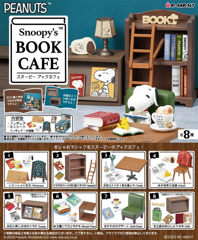 Re-ment - Snoopy's Book Cafe (Full Set) (Discontinued) | Peanuts | Rement Miniatures Dollhouse
