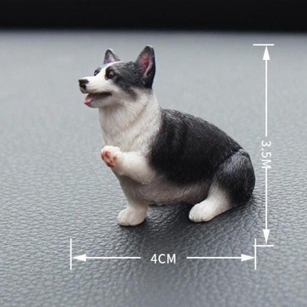 Mini Corgi Dog Car Ornament: Cute Kawaii Dog Butt Charm (Dashboard, Accessory)
