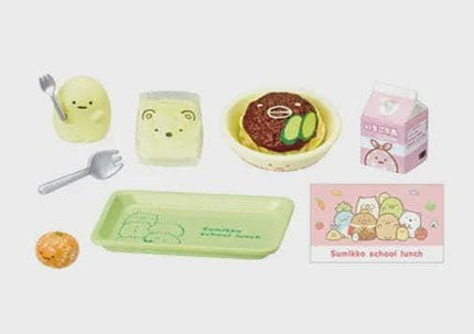 Re-ment Sumikko Gurashi School Lunch Complete Set (8 Figures) | Rement Miniatures