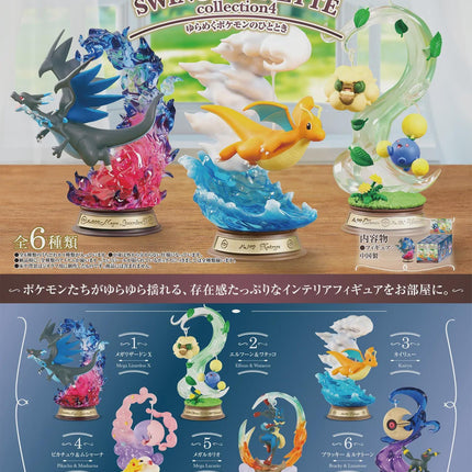 Re-Ment Pokemon Swing Vignette Collection 4 (Full Set of 6 Figures) | Rement Miniatures Dollhouse