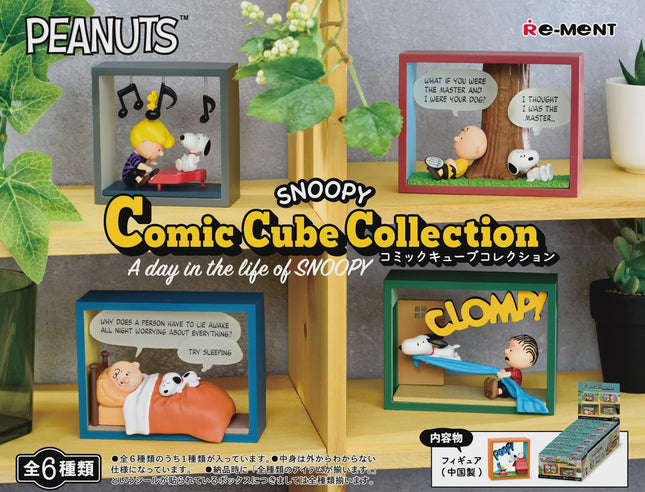 Re-ment Snoopy Comic Cube Collection Complete Set - A Day in the Life (Discontinued) | Rement Miniatures