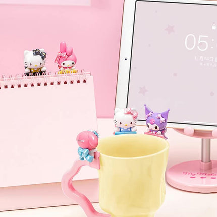 San Flocked Peeking Sanio Phone Hippers - Blind Box (Hello Kitty, Kuromi, My Melody)