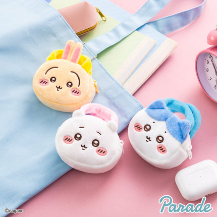 Plush mini tote bags with animal faces, soft loop handles