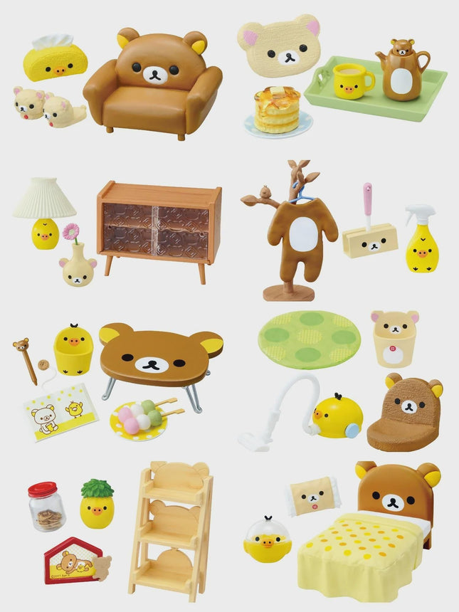 Re-Ment Rilakkuma Room (Full Set 8 Boxes) | Rement Miniatures Dollhouse