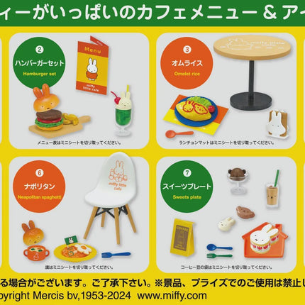 Re-Ment Miffy Little Cafe (Full Set of 8 Boxes) | Rement Miniatures Dollhouse
