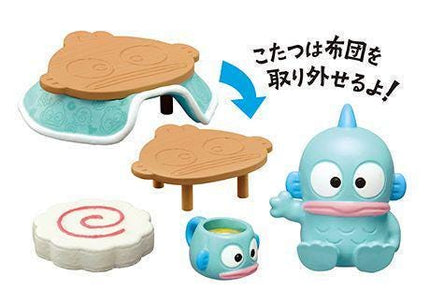 Re-Ment Sanrio Hangyodon Room (Full Set of 8) by Rement Miniatures Dollhouse