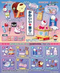 The image is a colorful collage featuring various cute and whimsical toys and items, including a Hello Kitty character, a toy drum, and other playful objects.