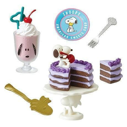 Re-Ment Snoopy American Sweets Shop (Full Set of 8) Peanuts Food | Rement Miniatures