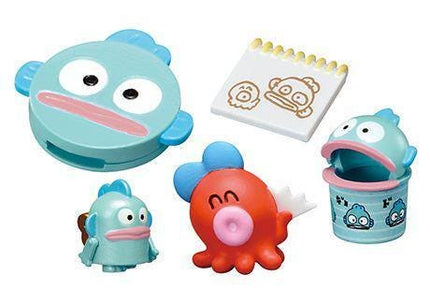 Re-Ment Sanrio Hangyodon Room (Full Set of 8) by Rement Miniatures Dollhouse