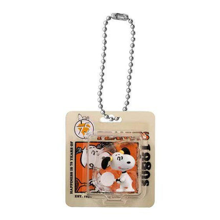 Vintage Peanuts Snoopy Style Charms Keychain - 75th Anniversary Snoopy Figure Pendant
