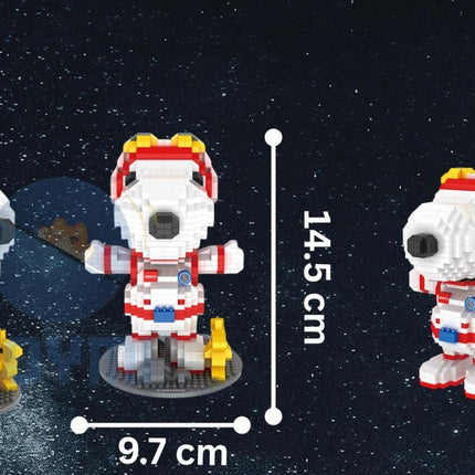 Peanuts Nano Building Blocks - Snoopy in the Space - (DIY Toy)