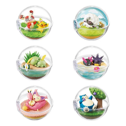 Re-ment Pokemon Terrarium Collection Happy Days (Full Set of 6) by Rement Miniatures