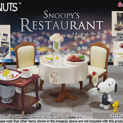 Re-Ment Snoopy's Restaurant Full Set (8 Figures) | Peanuts Food | Rement Miniatures