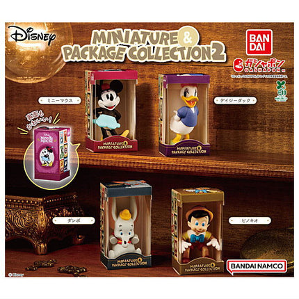 Miniature character toy set in collectible package boxes, featuring four boxed figures