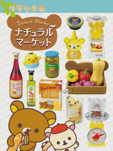 Re-ment Rilakkuma Natural Market Full Set of 8 Figures