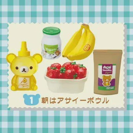 Re-ment Rilakkuma Natural Market Full Set of 8 Figures