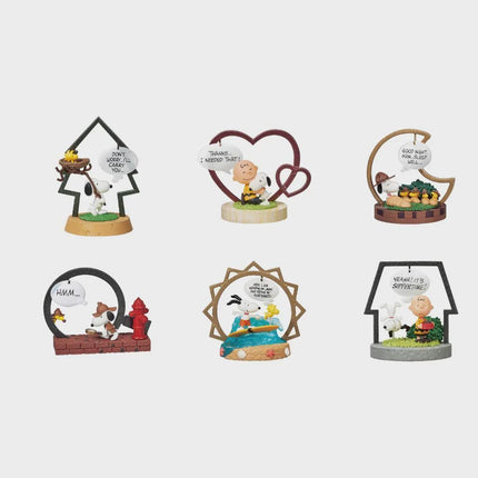 Re-Ment Snoopy Frame Art Collection Full Set | Peanuts Miniature Figure