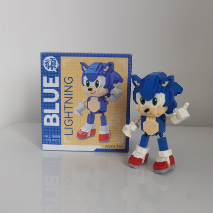 DIY Nano Building Blocks Sonic & Friends – Sonic, Tails, Knuckles, Shadow – Micro Brick Puzzle Figure