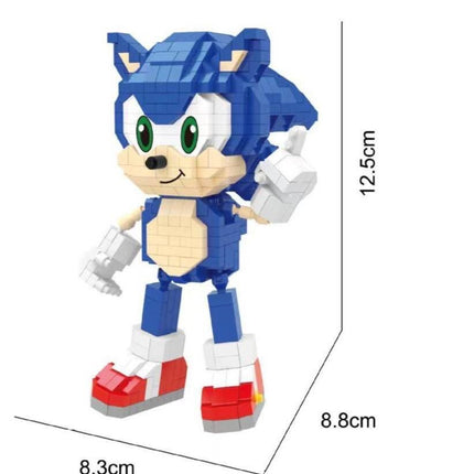 DIY Nano Building Blocks Sonic & Friends – Sonic, Tails, Knuckles, Shadow – Micro Brick Puzzle Figure