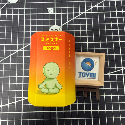 Smiski Yoga Series Blind Box - Green Guy Glow-In-The-Dark Mini Figure - 100% Original