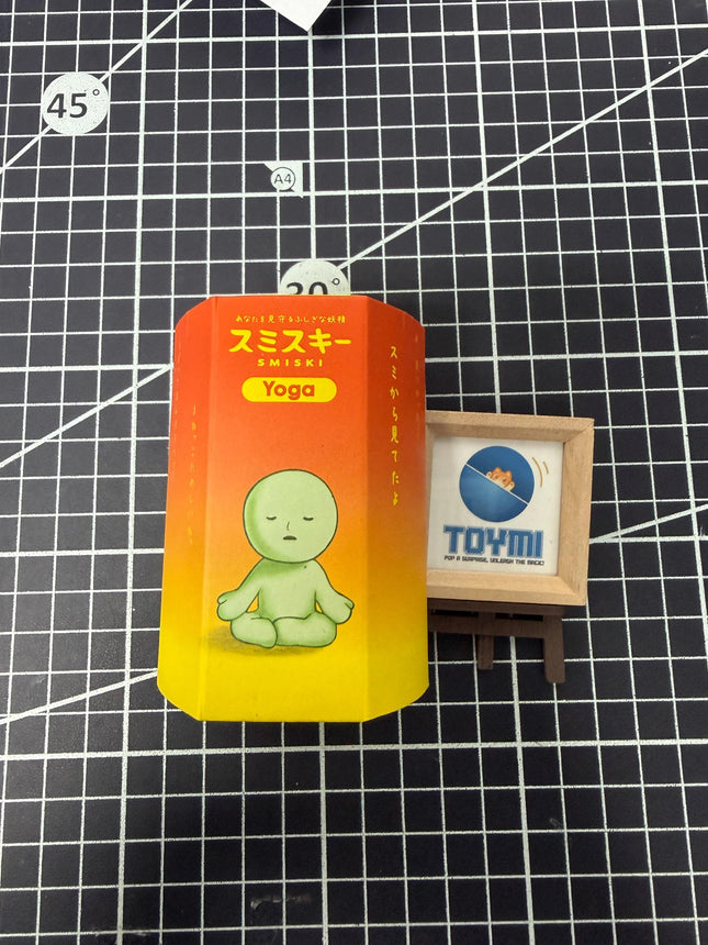 Smiski Yoga Series Blind Box - Green Guy Glow-In-The-Dark Mini Figure - 100% Original