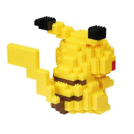 A yellow and black pixel-based toy resembling Pikachu from the Pokémon franchise.