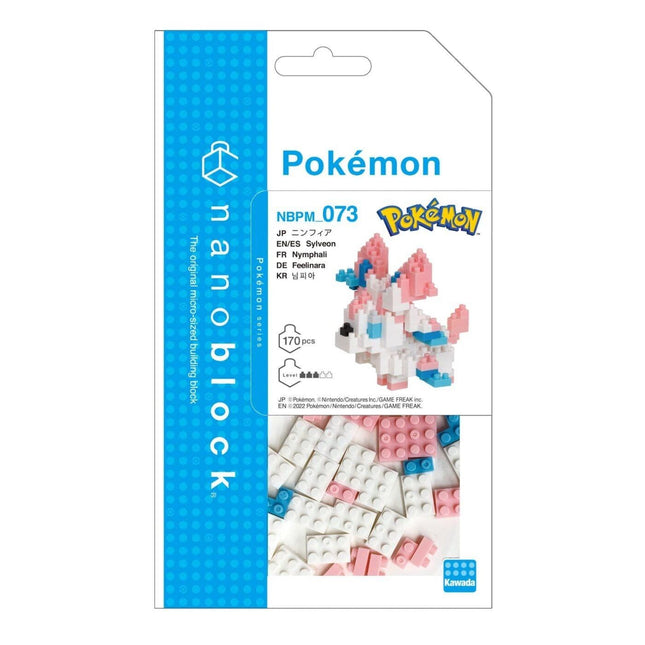 The image is a packaging for a Pokemon-themed building block set called "Pokemon" from the Pokémon franchise.