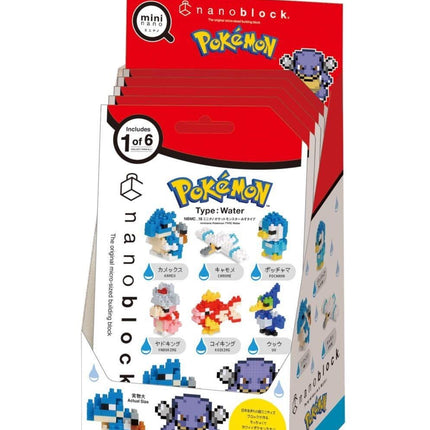 A set of Pokemon-themed building blocks, including various characters and types of Pokemon. The packaging is red and white, with the Pokemon characters visible on the front.