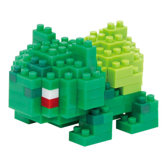 A green and yellow Lego toy made up of numerous small Lego bricks.