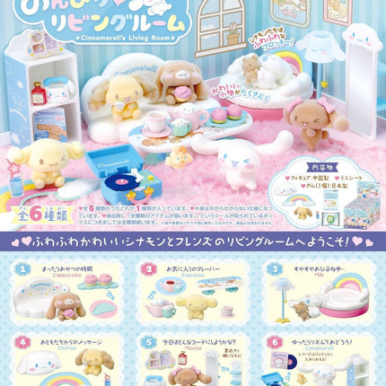 The image is a colorful and whimsical toy set featuring various cute animal figurines, including a dog, cat, and other small animals, arranged in a playful and imaginative setting.