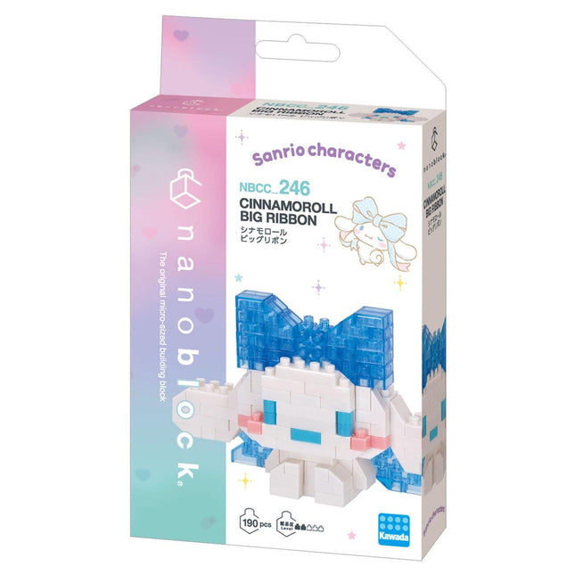 DIY nano building blocks kit box with Cinnamoroll big ribbon model