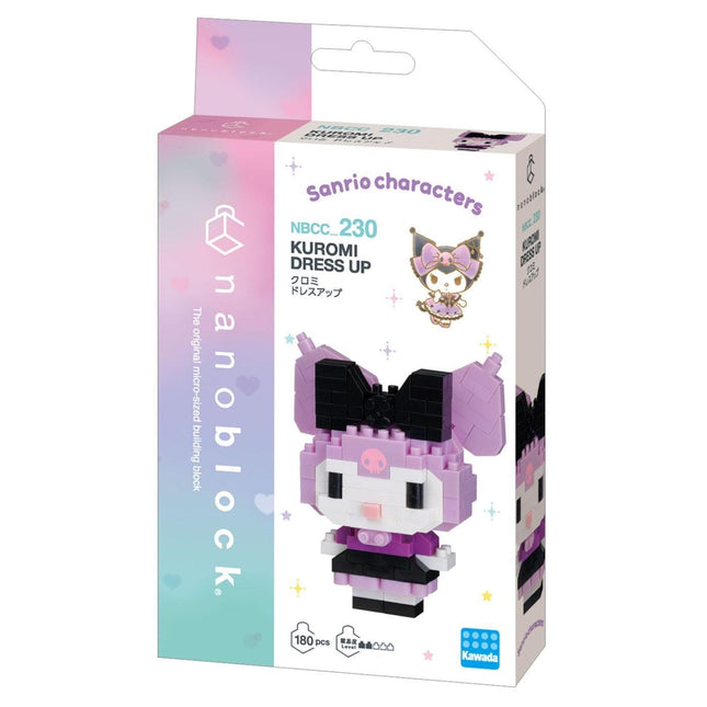 DIY nano building blocks kit box with Kuromi dress-up character figure