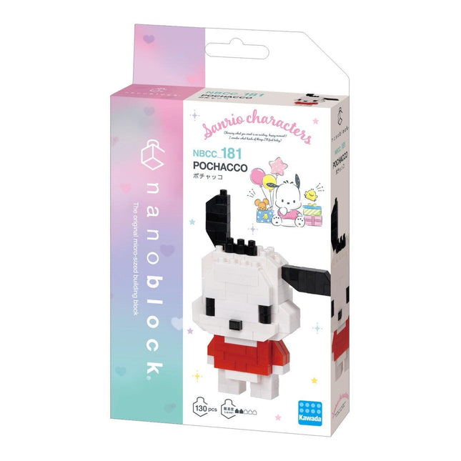 Sanrio DIY nano building blocks kit with Pochacco character, boxed set