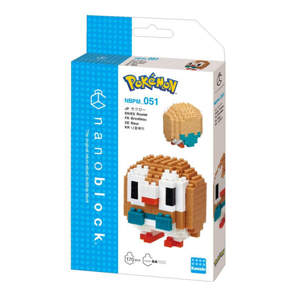 a Pokemon-themed packaging for a Nanoblock set.