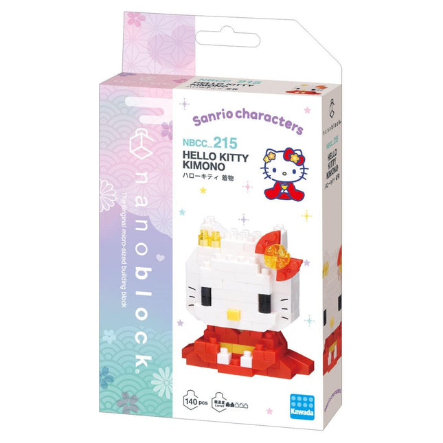 Hello Kitty nano building blocks kit box with 140 pieces for DIY figure