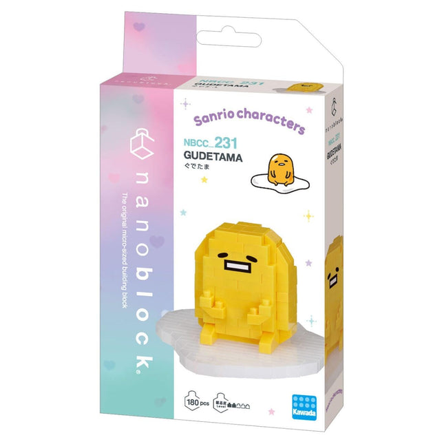Sanrio Gudetama DIY nano building blocks kit in retail box