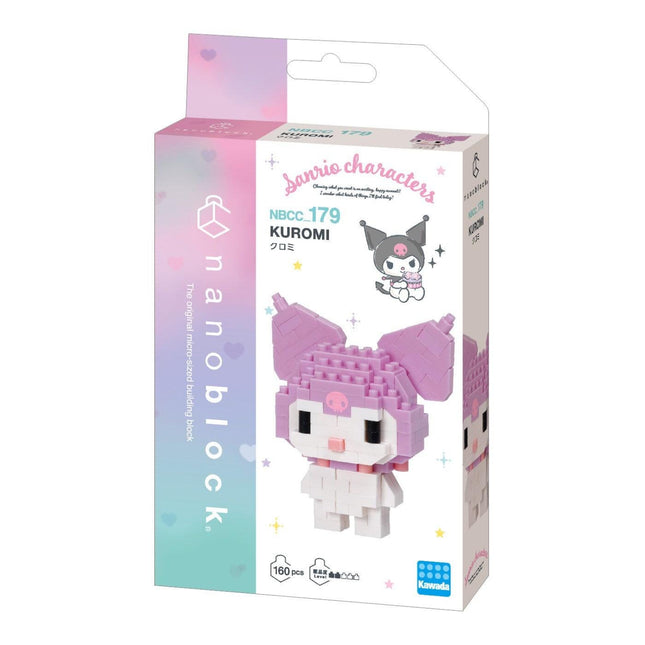 Kuromi DIY nano building blocks kit box with character on front